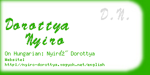 dorottya nyiro business card